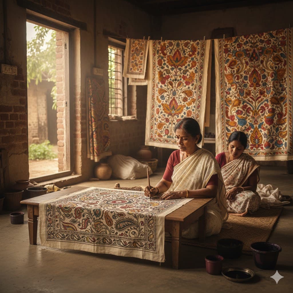 Karuppur Kalamkari Painting