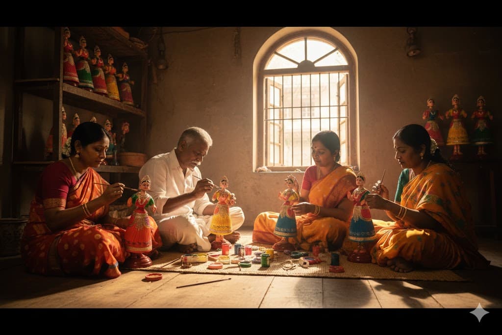 Thalaiyatti Bommai Making (Dancing Doll)